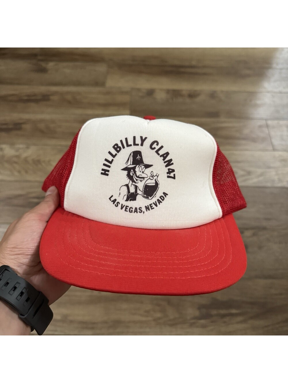 Vintage 80s Shriners Hillbilly Clan 47 Las Vegas Trucker Hat